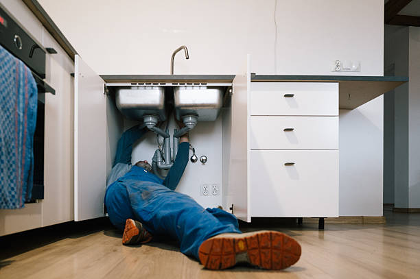Professional Drain Cleaning technician working in Northampton, MA